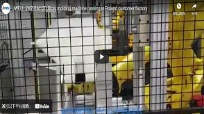 Jwell jwz - bm12d Blow Molding Machine running in the Polish Customer Factory